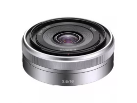 Sony SEL 16mm F:2.8 ezüst objektív (SEL-16F28)
