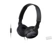 Sony MDRZX110APB Vezetékes fejhallgató mikrofonnal fekete