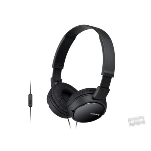 Sony MDRZX110APB Vezetékes fejhallgató mikrofonnal fekete