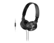 Sony MDRZX310APB Vezetékes fejhallgató mikrofonnal fekete