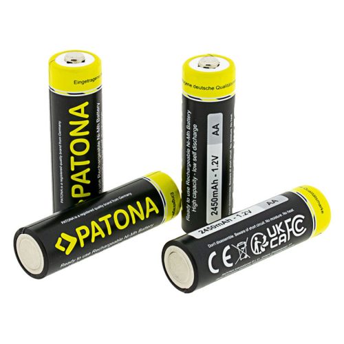 Patona 4x AA Mignon LR6 2200mAh Battery