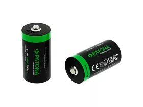   Patona Premium USB-C 2x LR14 Baby C újratölthető lítium elem 3450mWh