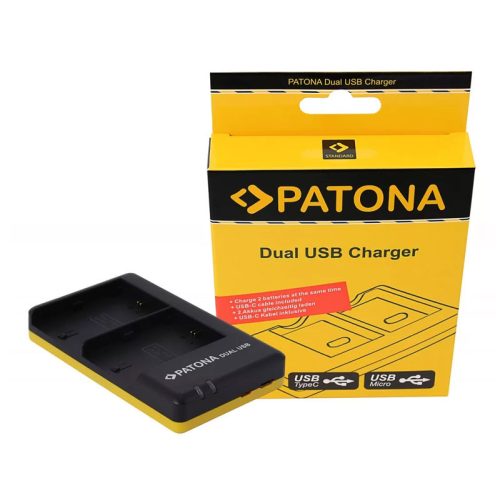 Patona LP-E6 LCD Dual Gyors Töltő USB C -kábel