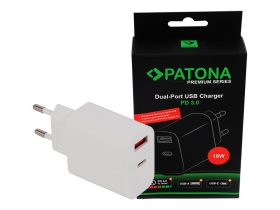 Patona Premium 18W USB-A + USB-C töltőfej