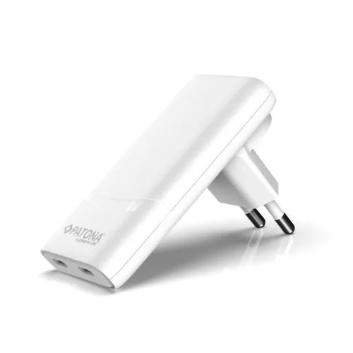 Patona Platinum GaN PD65W Flat Adapter (White)