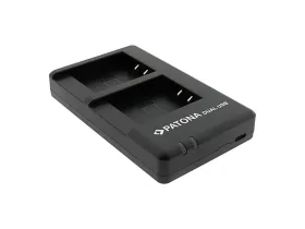   Patona 4165 dupla akkumulátortöltő Ricoh DB-120 akkumulátorhoz, USB-C kábellel