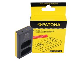 Patona Panasonic DMW-BLK22 Dual LCD USB töltő