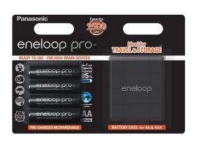 PANASONIC ENELOOP PRO 4 X 2500mAh AA AKKU + AKKUBOX