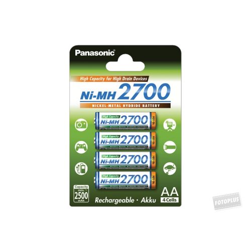 PANASONIC 4 X 2700mAh AA AKKU