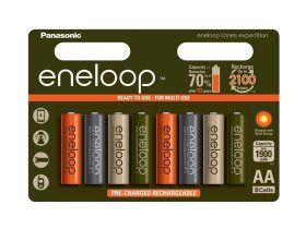 PANASONIC ENELOOP 1900MAH 8XAA AKKU 8 CELLÁS