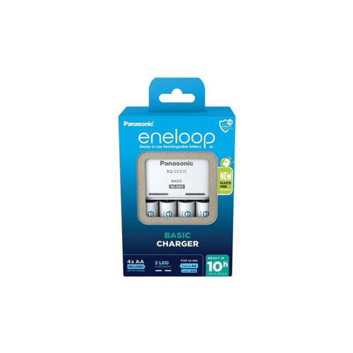 PANASONIC ENELOOP BASIC TÖLTŐ + 4DB AA 2000MAH