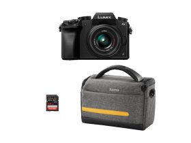   Panasonic Lumix G7 + 14-42mm f/3.5-5.6 + Sandisk 64GB SDXC + Hama Terra 135 szett