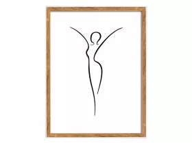 Walther Silhouette 30x40 képkeret natúr