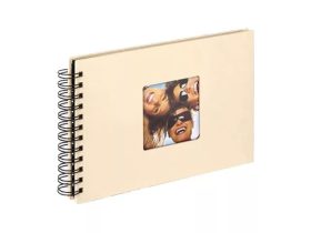 Walther Fun Spirál Fotóalbum 40 fekete oldal,  krém