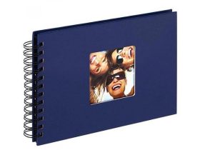 Walther Fun Spirál Fotóalbum 40 fekete oldal kék