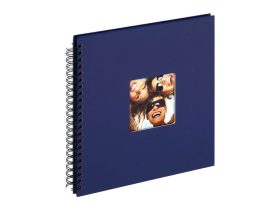 Walther Fun Spirál Fotóalbum 50 fekete oldal, kék