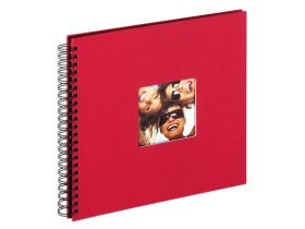 Walther Fun Spirál Fotóalbum 50 fekete oldal, piros