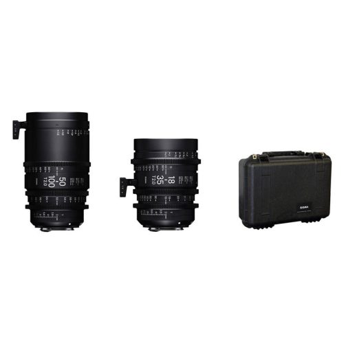 Sigma Cine FL 18-35mm + 50-100mm T2 + hordtáska készlet (Canon EF)