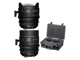   Sigma FL FF Cine 14mm + 135mm T2 FL + hordtáska készlet Sony E