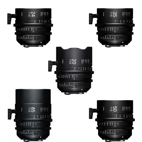 Sigma FF High Speed 5 Prime Lens Kit - Canon EF