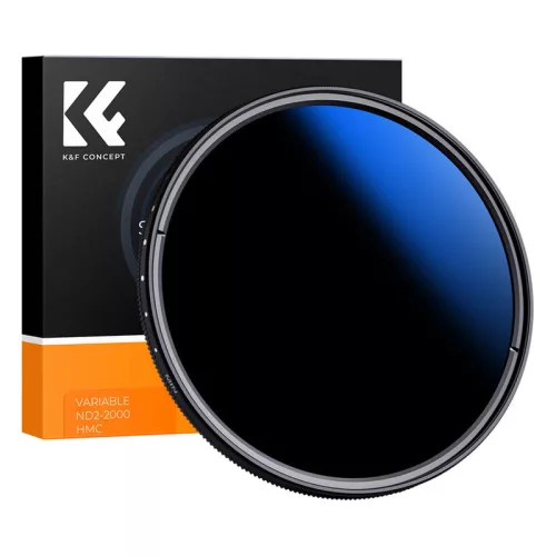 K&F Concept 67 mm C Series Ultra Thin Variable ND2–2000 Filter, blue coated