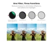 K&F Concept 82mm Nano X 3-in-1 ND2-32 & CPL & Black mist 1/4 szűrő