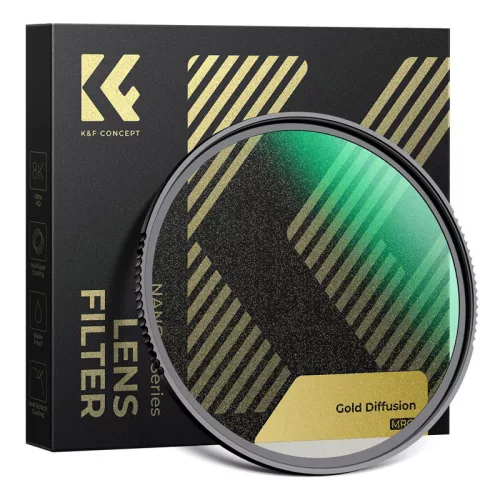 K&F Concept 82 mm Gold Diffusion 1/4 szűrő, Nano-Xcel Series