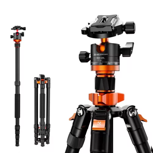 K&F Concept K255A4 tripod with BH-28L ballhead