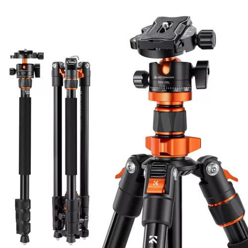 K&F Concept O234A7 tripod with BH-28L ballhead