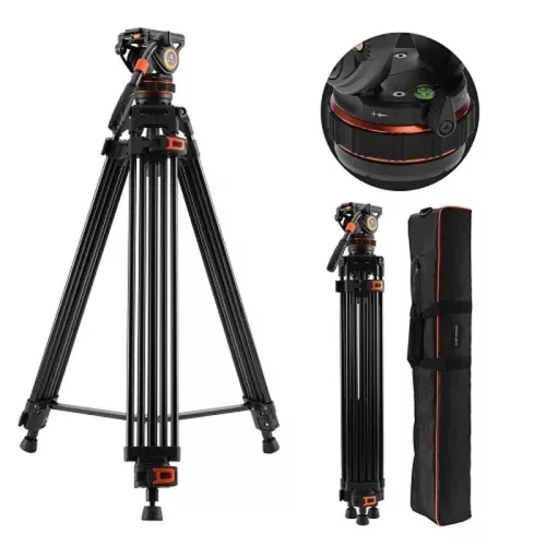 K&F Concept VA3+BV10 Twin Leg videó állvány