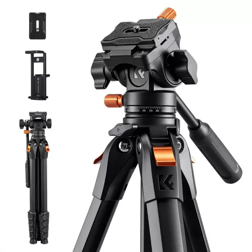 K&F Concept A305A1 alumínium állvány FH-04 fluidfejjel
