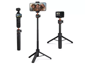   K&F Concept 65 cm-es asztali állvány és szelfibot gömbfejjel