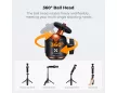 K&F Concept 65 cm-es asztali állvány és szelfibot gömbfejjel