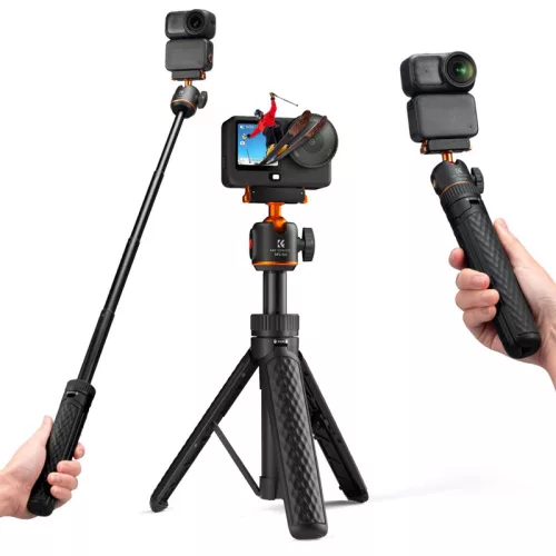 K&F Concept kétirányú mágneses gyorskioldós tripod DJI Osmo Nano és Osmo Action 6 kamerához