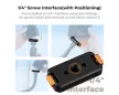 K&F Concept Aluminum Magnetic Quick Release Mount for DJI Osmo Action 6
