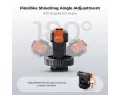 K&F Concept Plastic Cold Shoe Adapter with Magnetic Quick Mount for DJI Osmo Action 6 and Osmo Nano