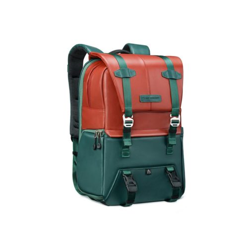 K&F Concept Beta Backpack 20L V8 zöld-narancs fotós hátizsák