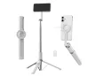 K&F Concept 1,8 m-es mágneses szelfibot univerzális telefontartóval és 1/4"-os csavarral, fehér