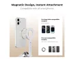 K&F Concept 1,8 m-es mágneses szelfibot univerzális telefontartóval és 1/4"-os csavarral, fehér