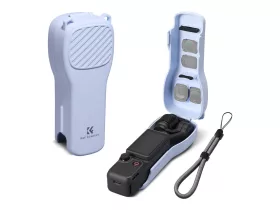   K&F Concept kék védőtok DJI Osmo Pocket 3 és Pocket 4 kamerához