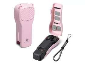   K&F Concept rózsaszín védőtok DJI Osmo Pocket 3 és Pocket 4 kamerához