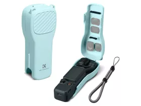   K&F Concept zöld védőtok DJI Osmo Pocket 3 és Pocket 4 kamerához