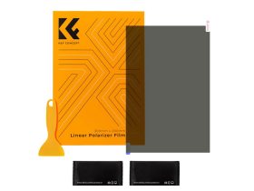   K&F Concept Polarized Film 300*200mm + Film Scraper, Two Bags Of Dry And Wet Cloth Alcohol Bags