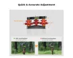 K&F Concept Tri-Wheel Tripod Leveling Base