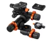 K&F Concept Three Dimensional Geared Tripod Head
