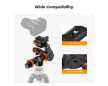 K&F Concept Three Dimensional Geared Tripod Head