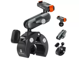   K&F Concept MS-101 Quick Release Universal Handlebar Clamp for Action Cameras