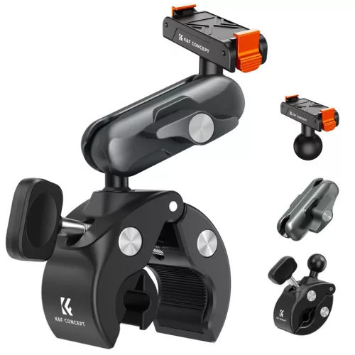 K&F Concept MS-101 Quick Release Universal Handlebar Clamp for Action Cameras