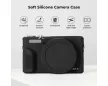 K&F Concept szilikon védőtok készlet Canon PowerShot G7 X Mark III fényképezőgéphez, fekete