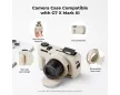 K&F Concept szilikon védőtok készlet Canon PowerShot G7 X Mark III fényképezőgéphez, bézs